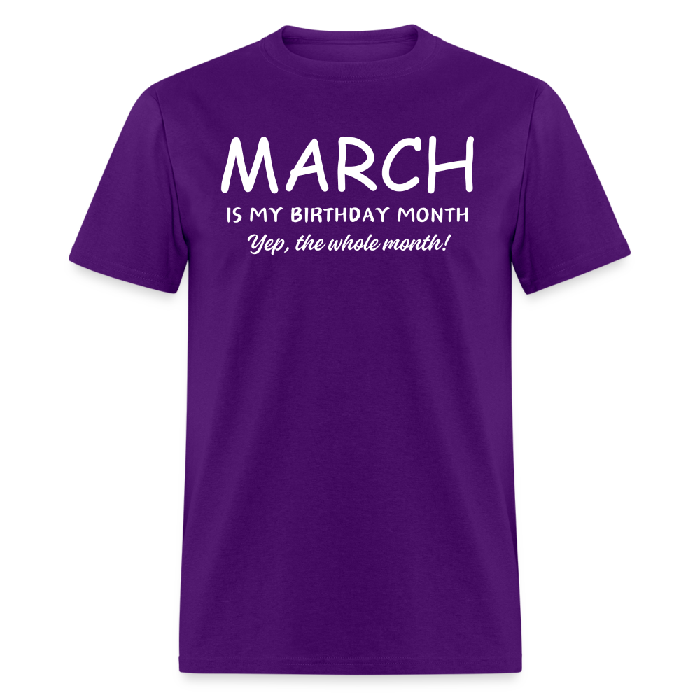 MARCH MY BIRTHDAY MONTH - purple