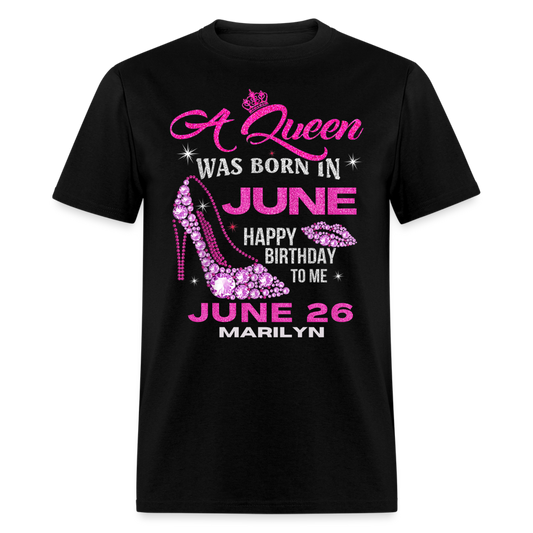 26TH JUNE MARILYN UNISEX SHIRT - black