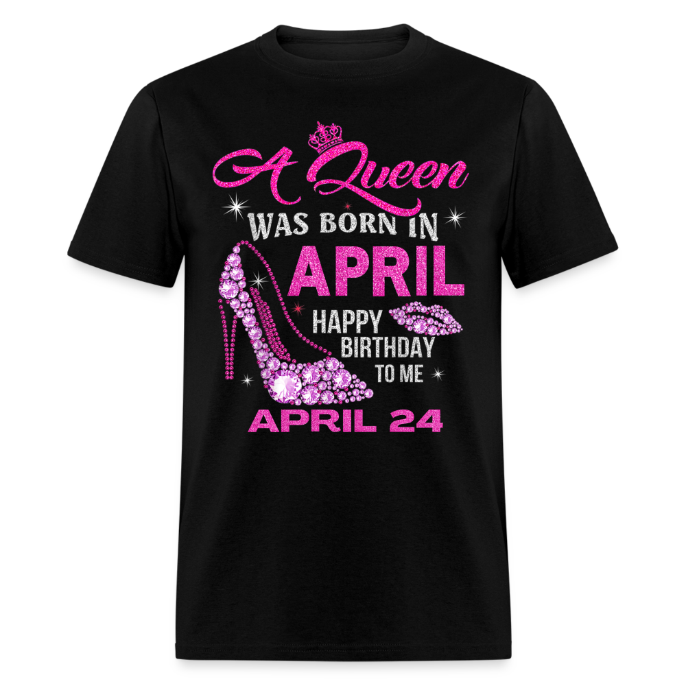 24TH APRIL QUEEN SHIRT - black