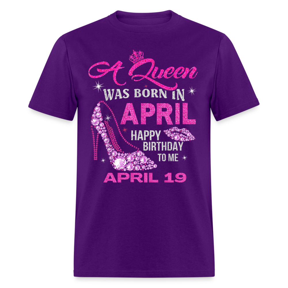 19TH APRIL QUEEN SHIRT - purple