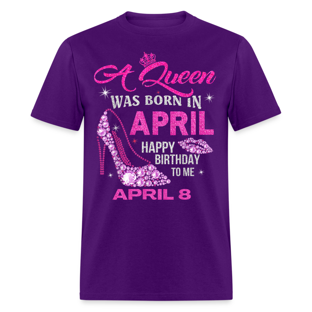8TH APRIL QUEEN SHIRT - purple