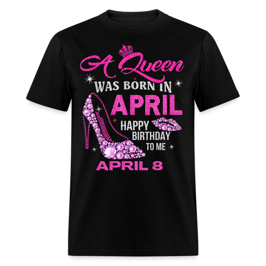 8TH APRIL QUEEN SHIRT - black