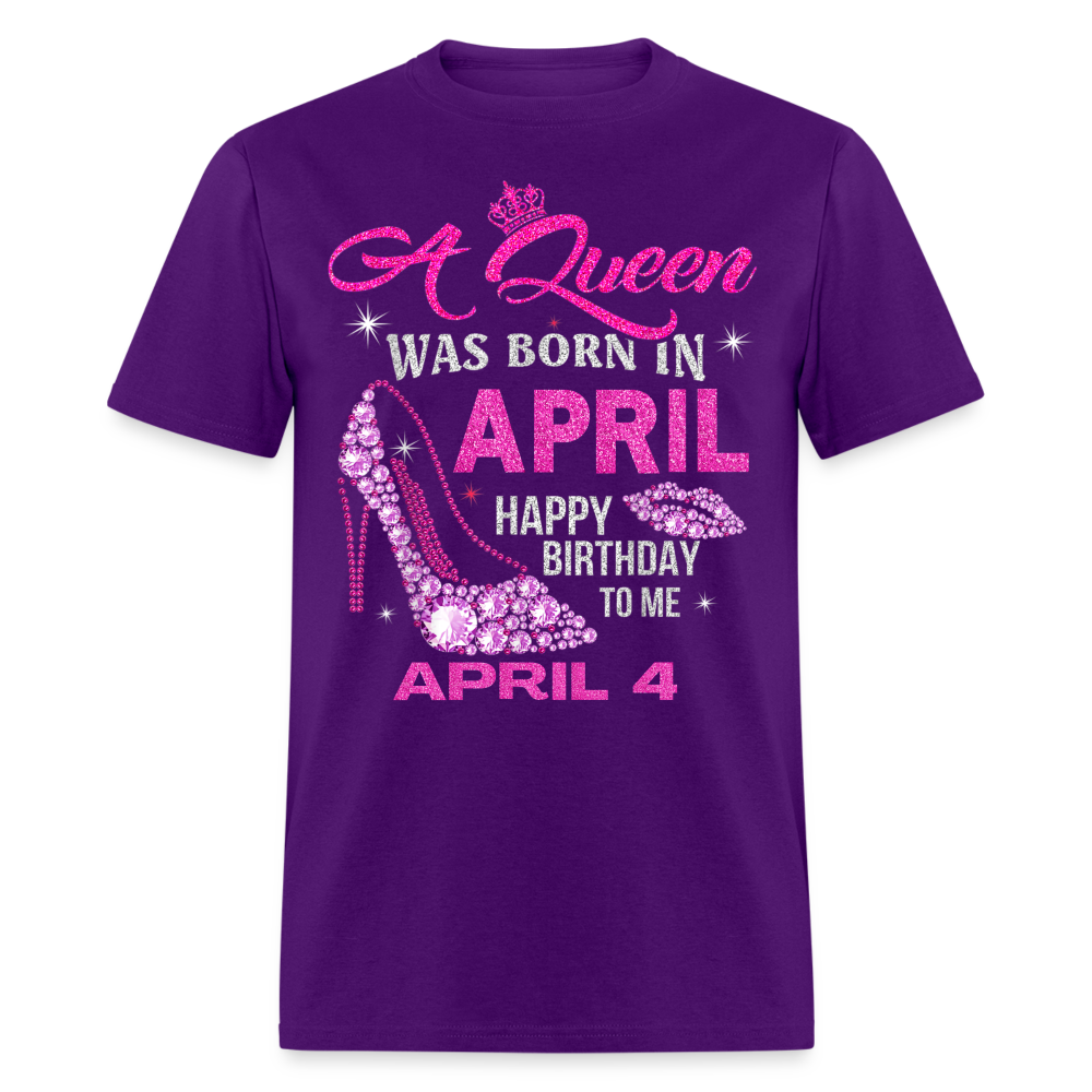 4TH APRIL QUEEN SHIRT - purple