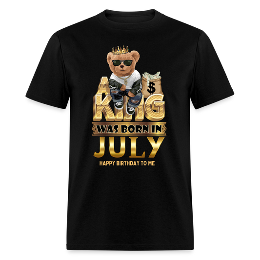 A KING WAS BORN IN JULY - black