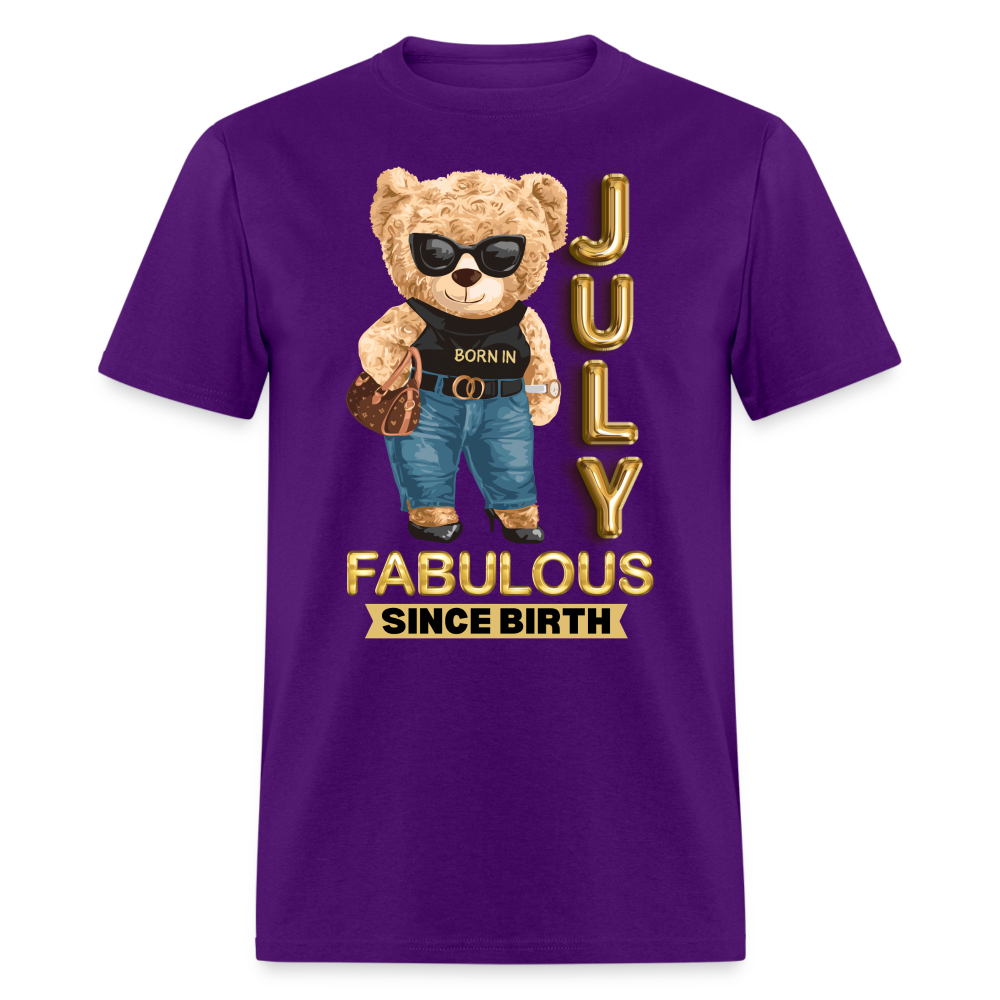 BORN IN JULY FAB SINCE BIRTH - purple