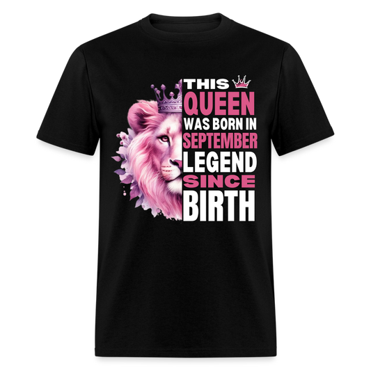 SEPTEMBER QUEEN LEGEND SINCE BIRTH - black