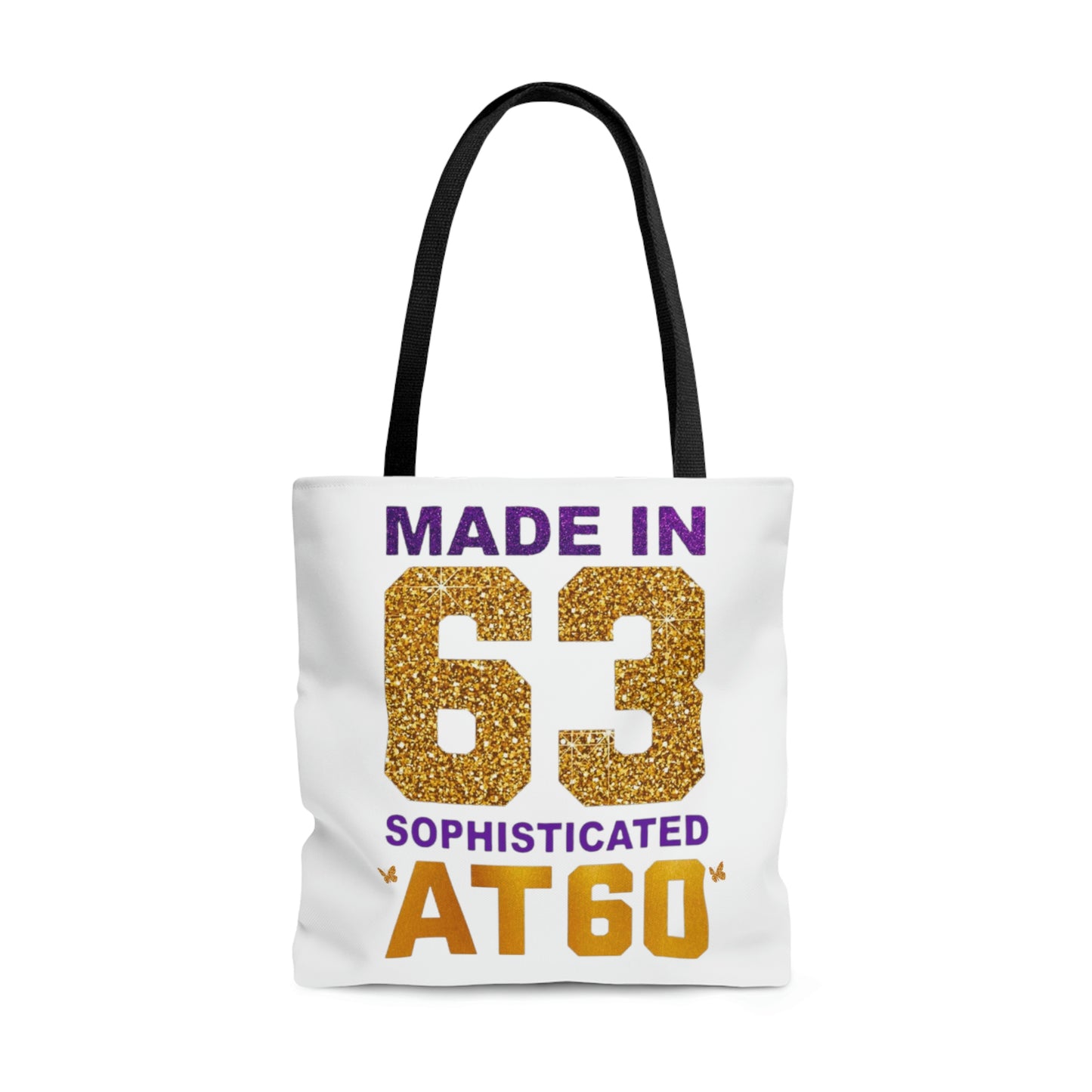 SOPHISTICATED AT 60 TOTE BAG