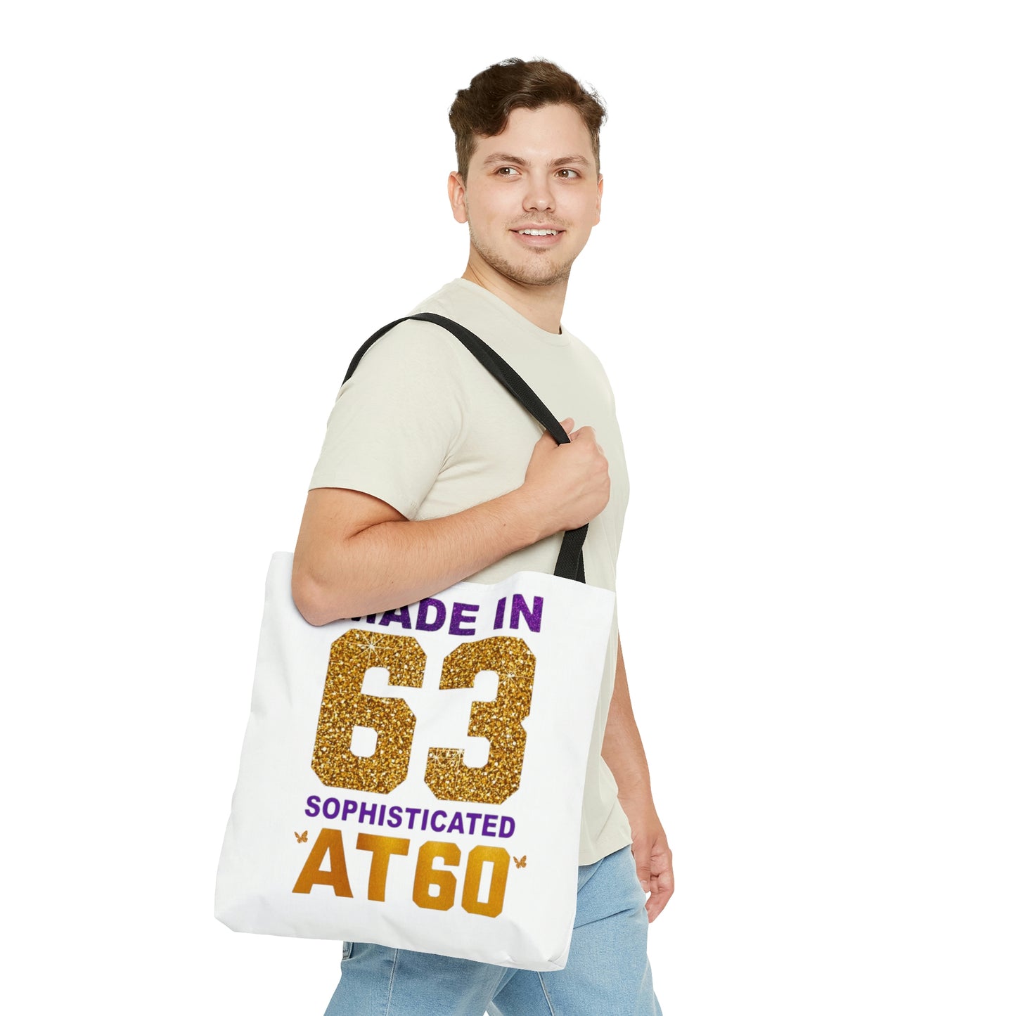 SOPHISTICATED AT 60 TOTE BAG
