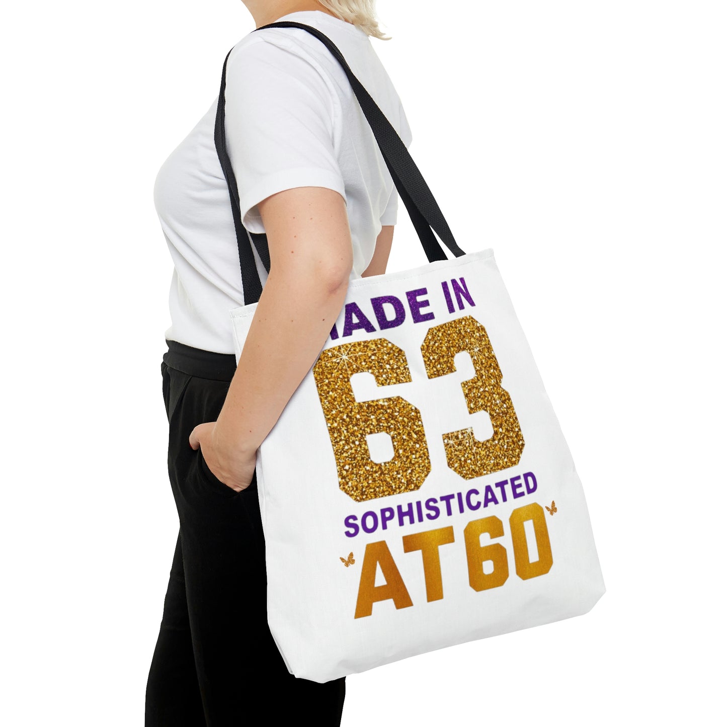 SOPHISTICATED AT 60 TOTE BAG