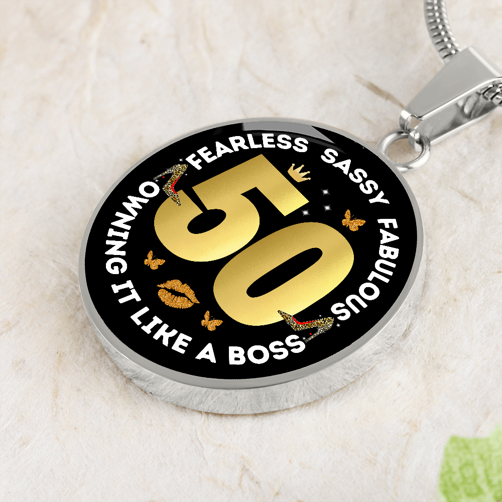 SASSY 50 ROUND NECKLACE