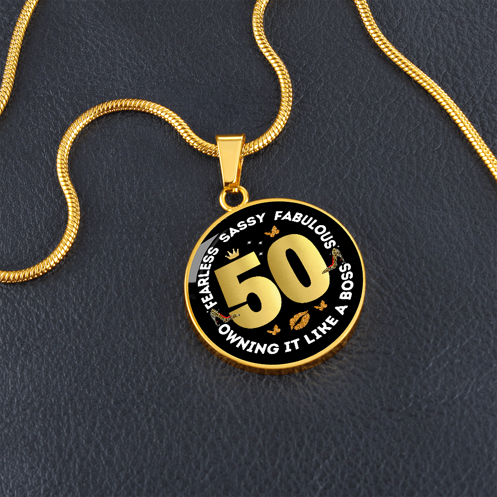 SASSY 50 ROUND NECKLACE