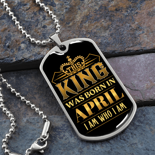 KING APRIL TAG NECKLACE