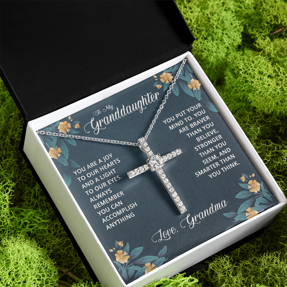 MY GRANDDAUGHTER JOY CROSS NECKLACE
