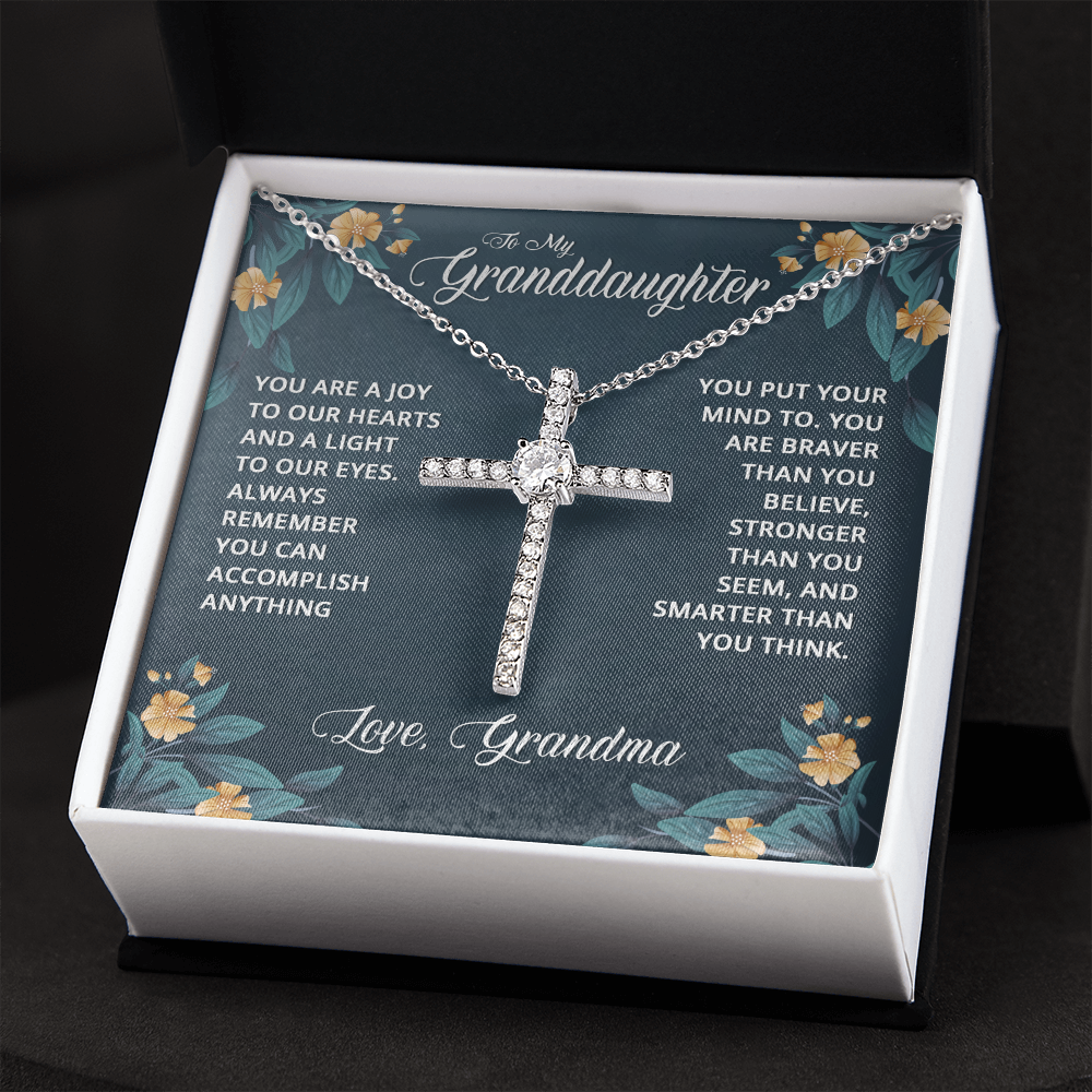 MY GRANDDAUGHTER JOY CROSS NECKLACE