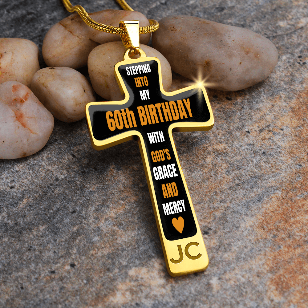 STEPPING 60 GRACE CROSS NECKLACE