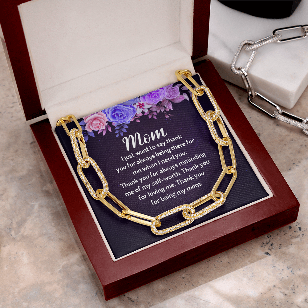 MOM FOREVER LINKED NECKLACE
