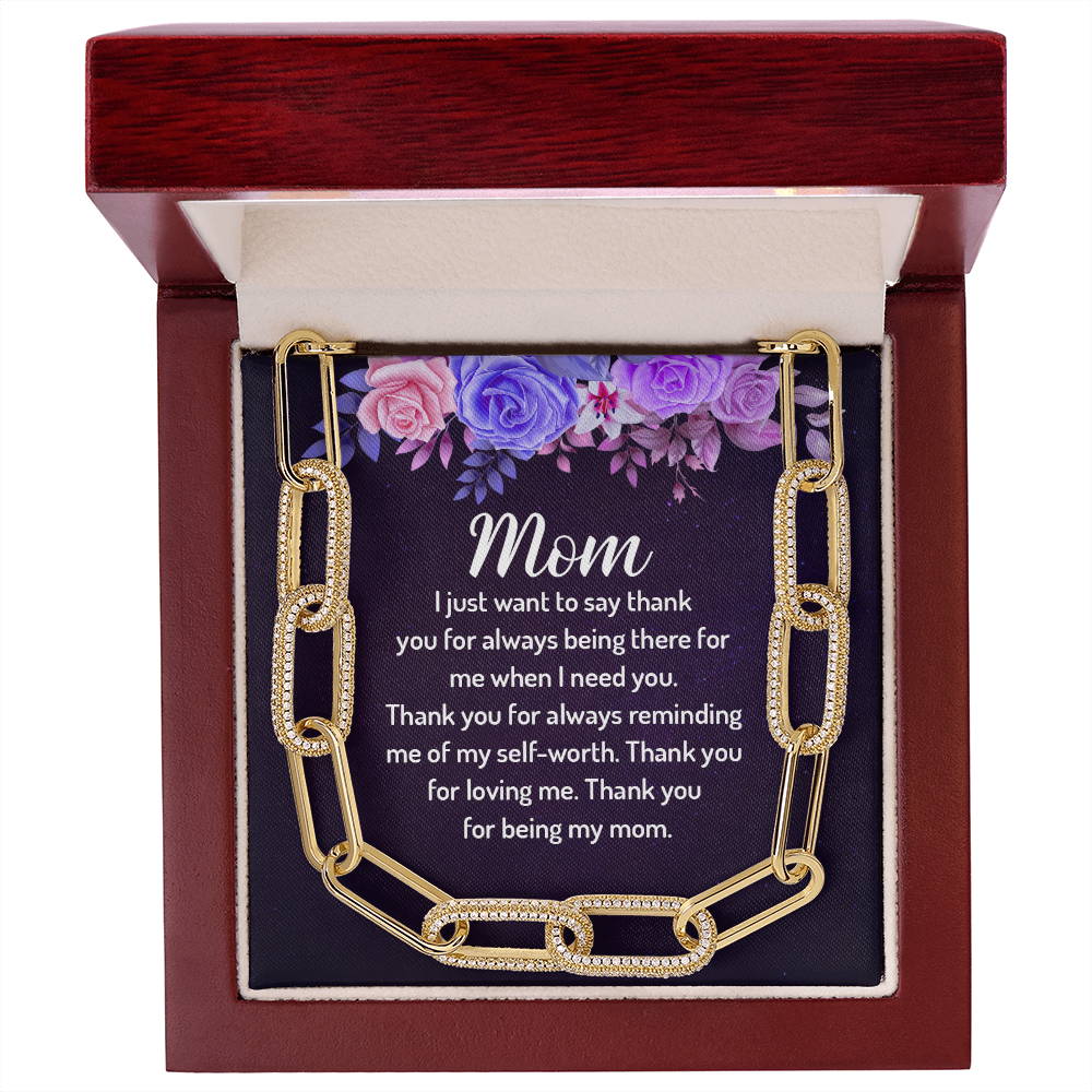 MOM FOREVER LINKED NECKLACE