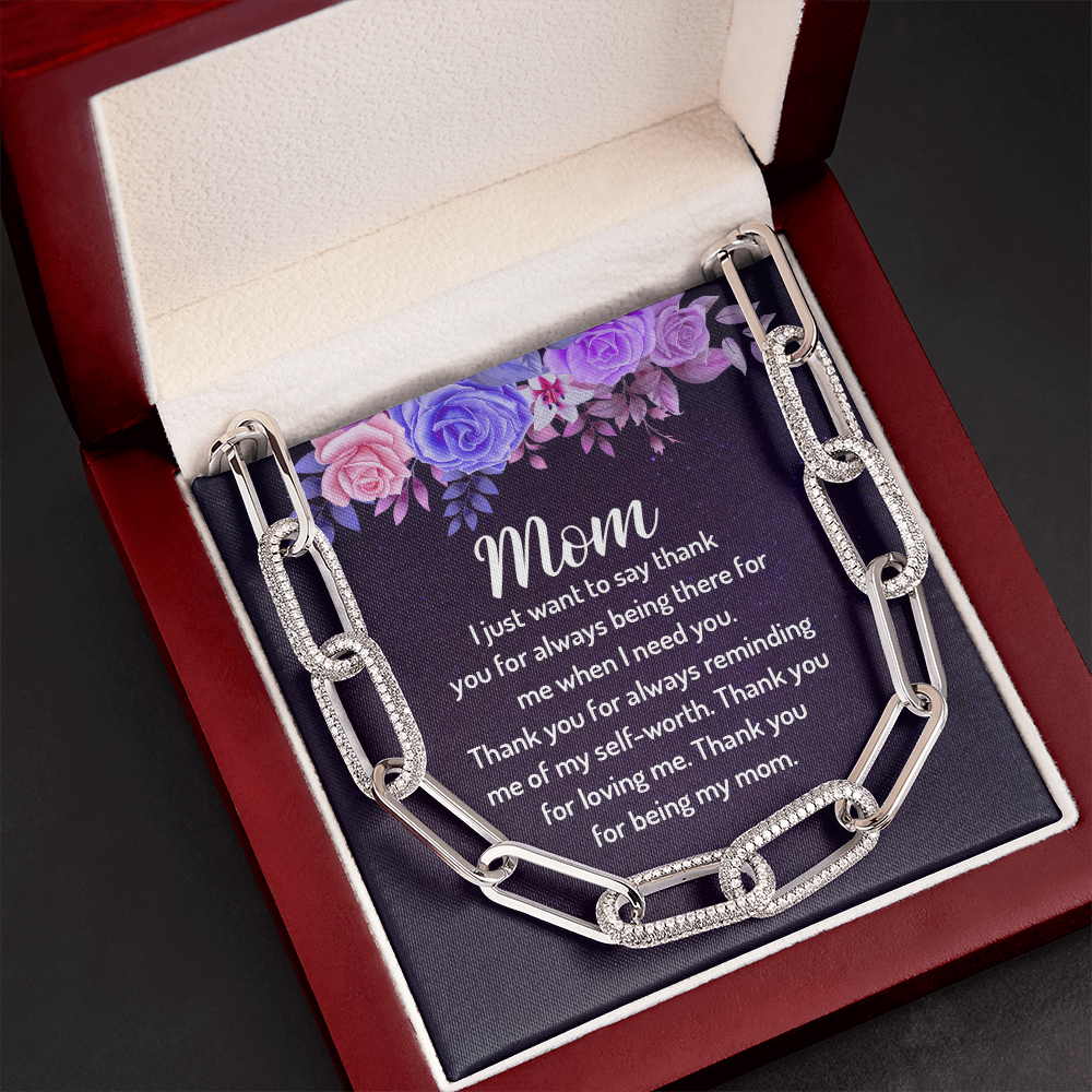 MOM FOREVER LINKED NECKLACE