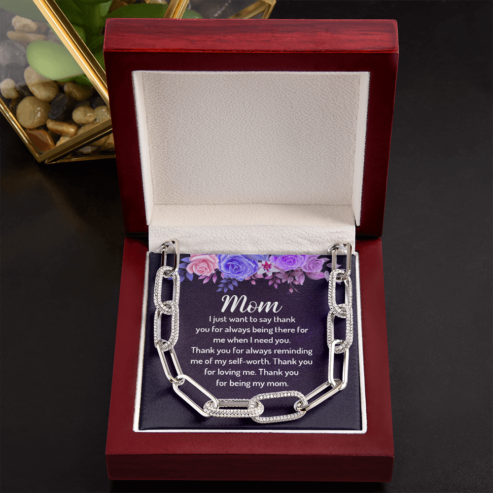 MOM FOREVER LINKED NECKLACE