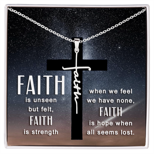FAITH IS STRENGTH NECKLACE