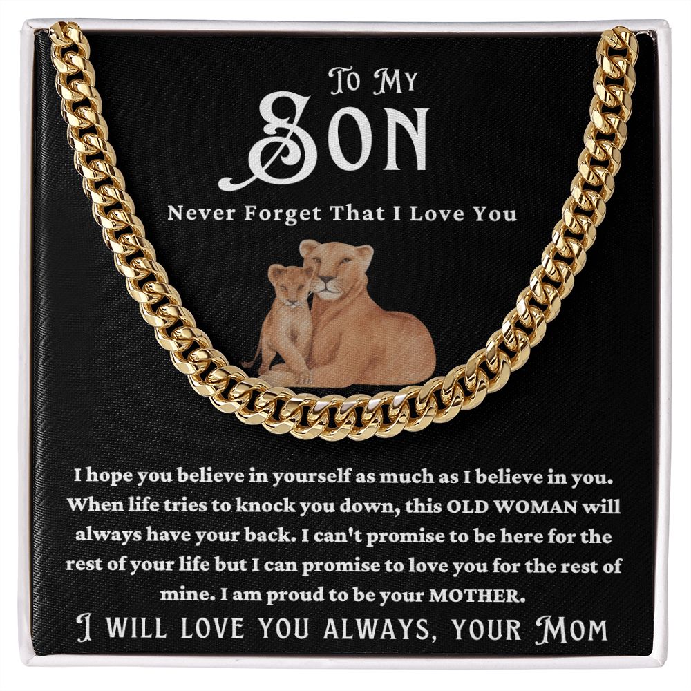 MOTHER SON LOVE CUBAN CHAIN
