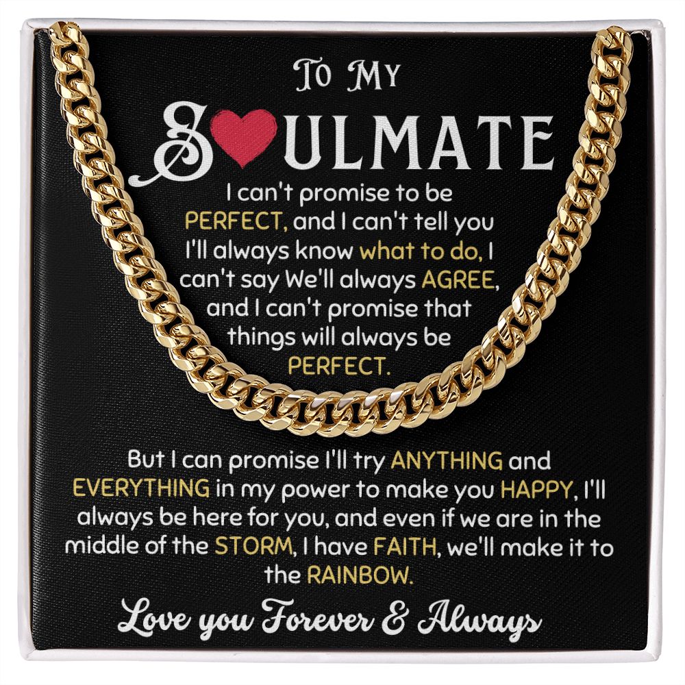MY SOULMATE PERFECT CUBAN CHAIN NECKLACE