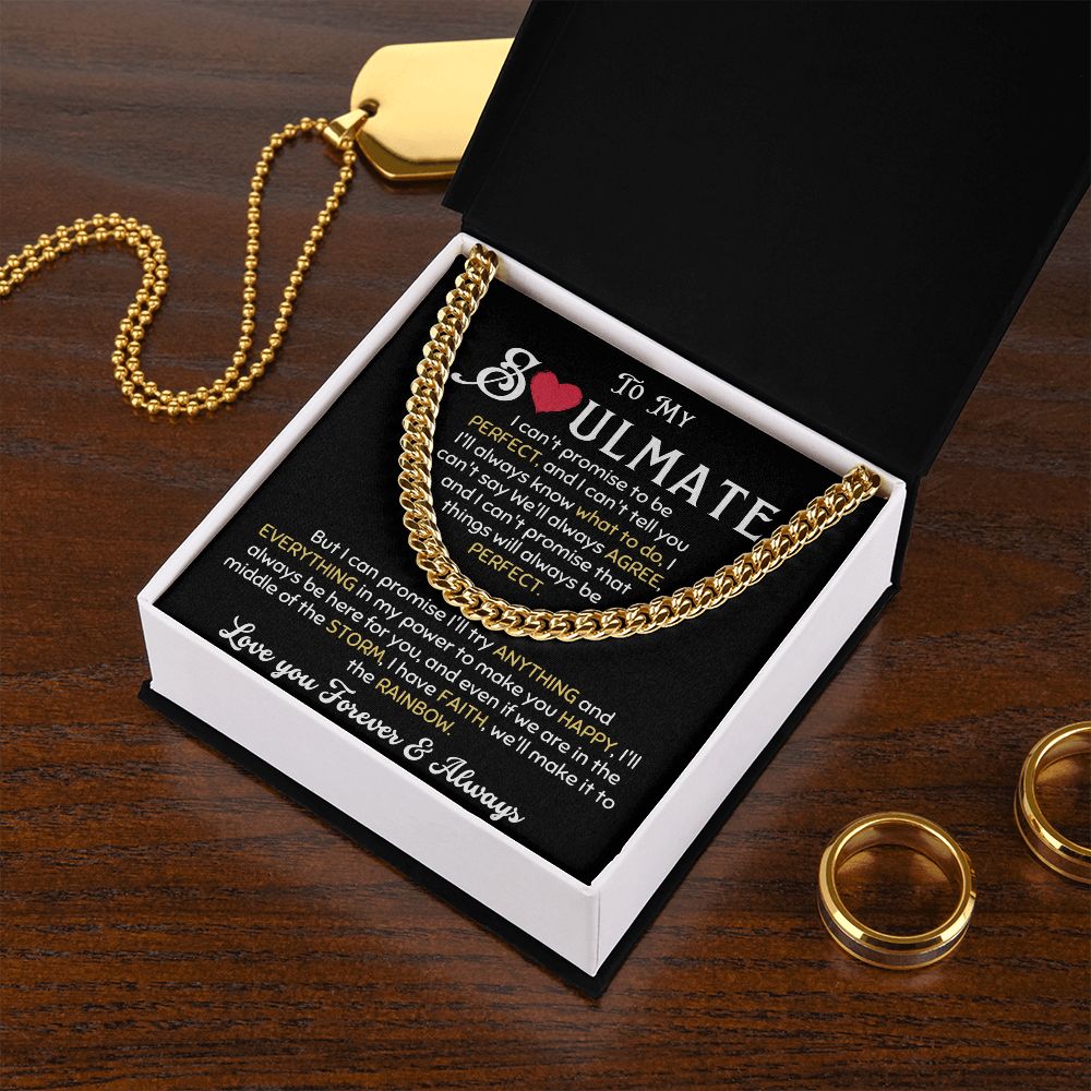 MY SOULMATE PERFECT CUBAN CHAIN NECKLACE