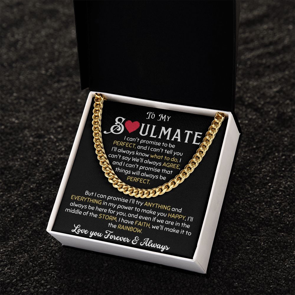 MY SOULMATE PERFECT CUBAN CHAIN NECKLACE