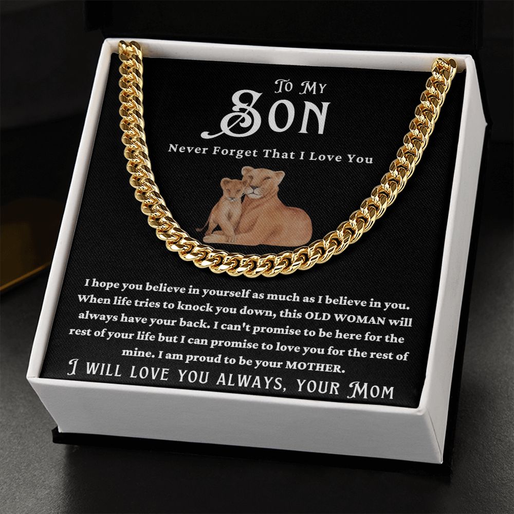 MOTHER SON LOVE CUBAN CHAIN