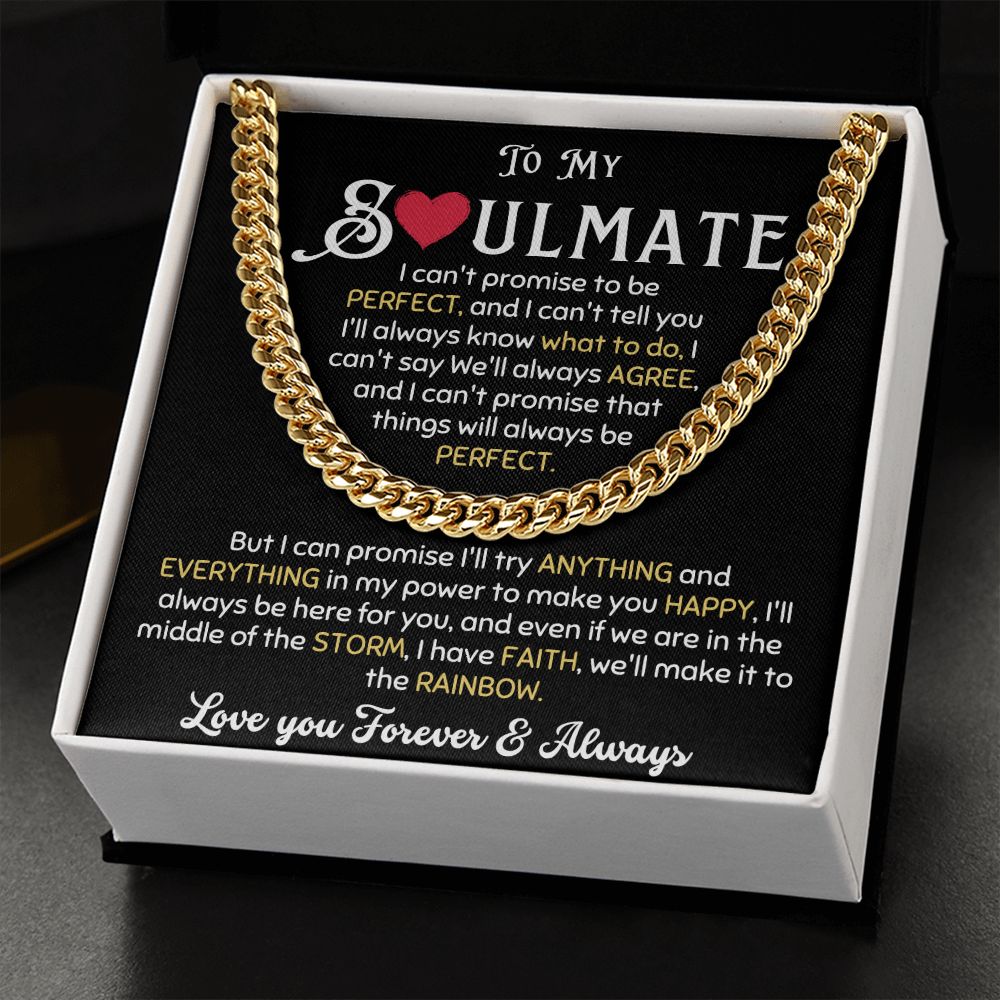 MY SOULMATE PERFECT CUBAN CHAIN NECKLACE