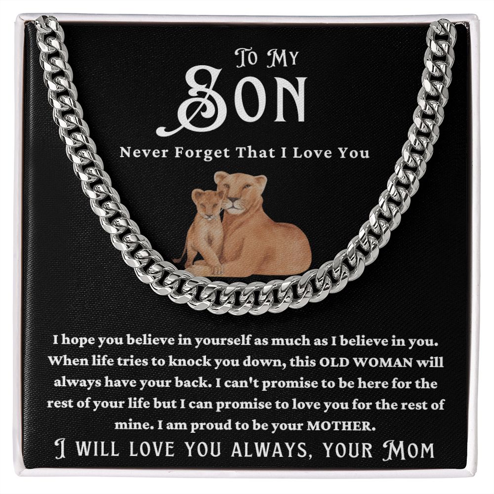 MOTHER SON LOVE CUBAN CHAIN