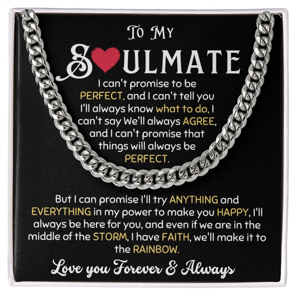 MY SOULMATE PERFECT CUBAN CHAIN NECKLACE