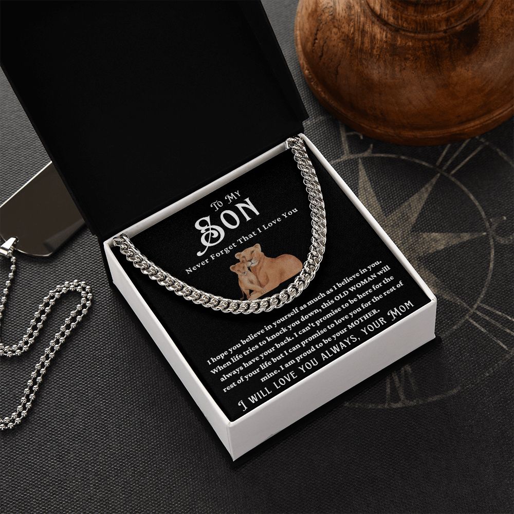 MOTHER SON LOVE CUBAN CHAIN