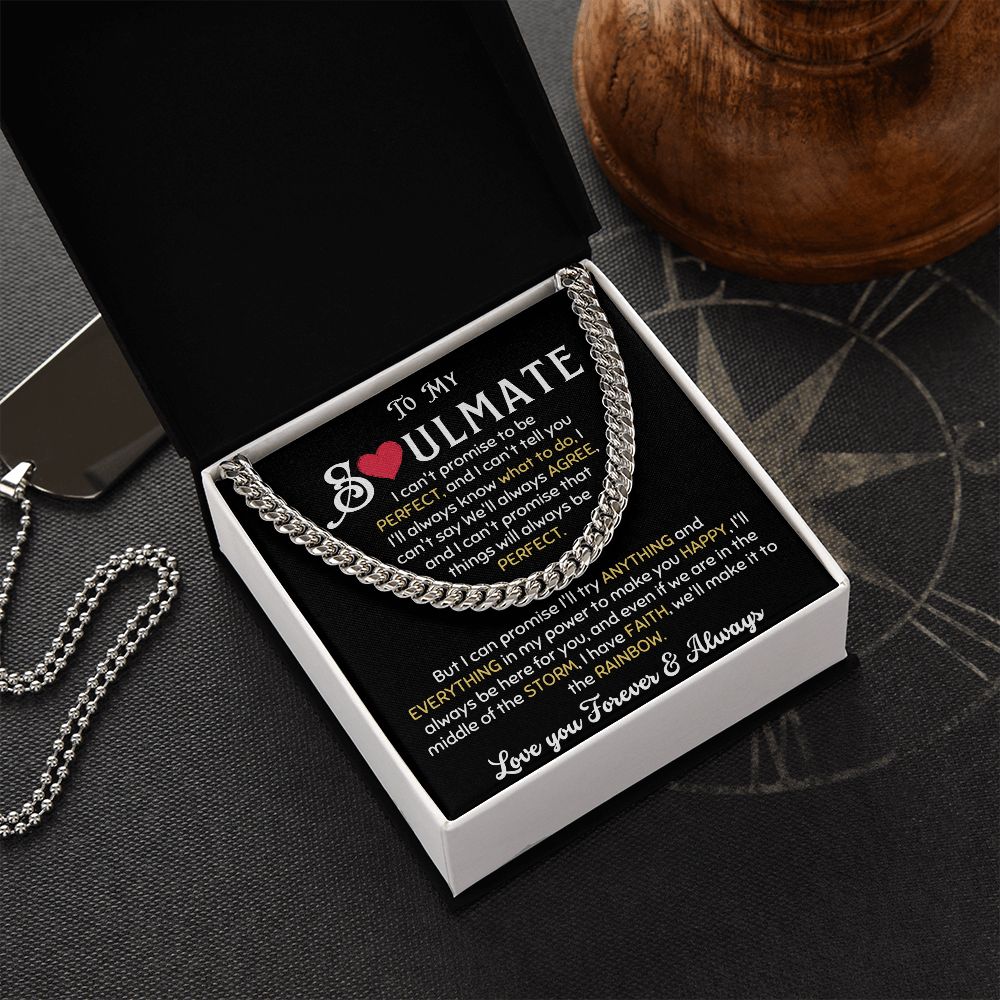MY SOULMATE PERFECT CUBAN CHAIN NECKLACE