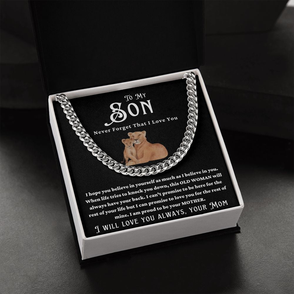 MOTHER SON LOVE CUBAN CHAIN