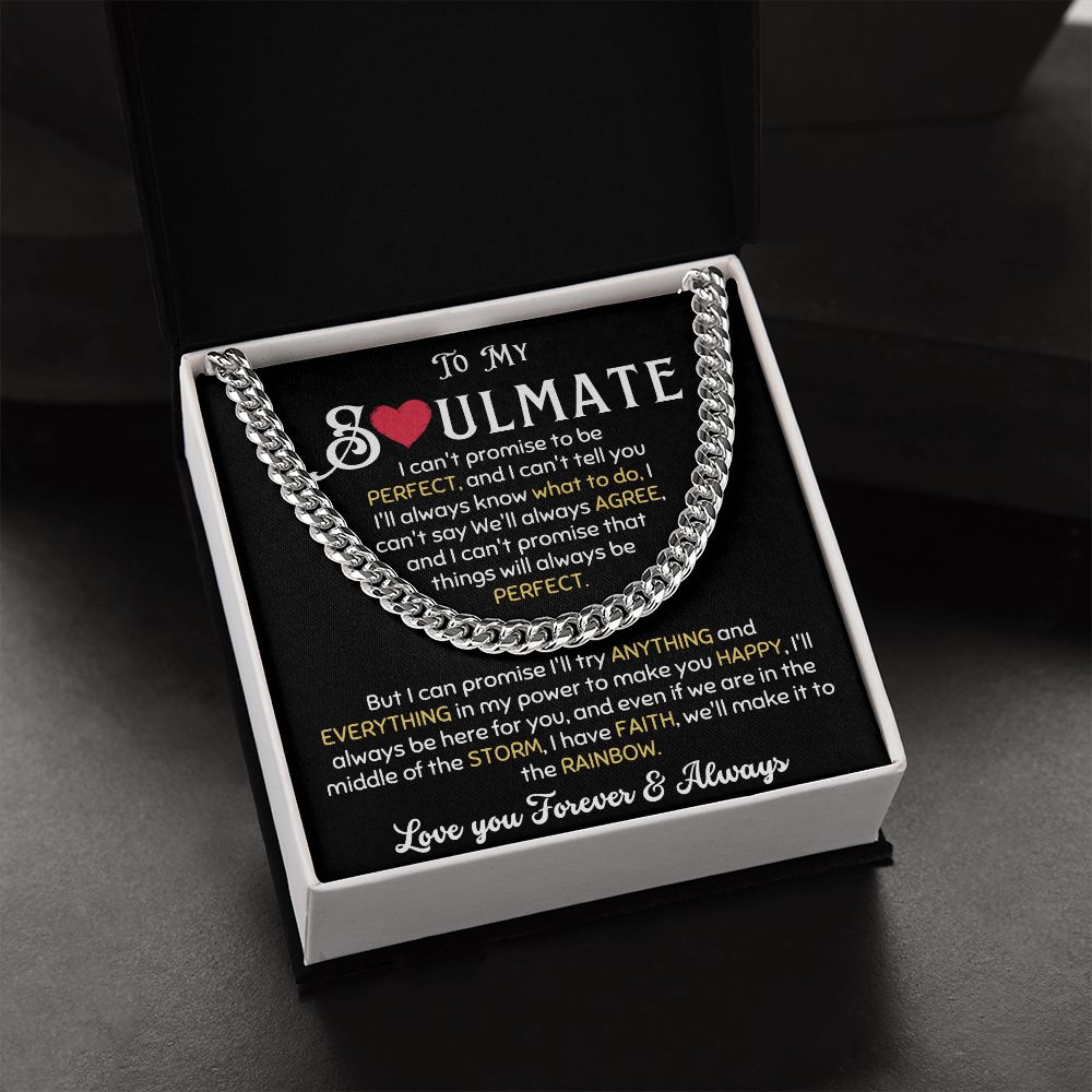 MY SOULMATE PERFECT CUBAN CHAIN NECKLACE