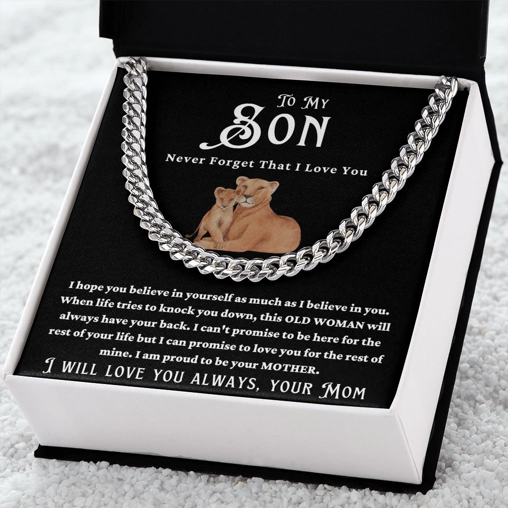 MOTHER SON LOVE CUBAN CHAIN