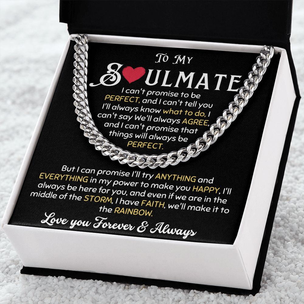 MY SOULMATE PERFECT CUBAN CHAIN NECKLACE