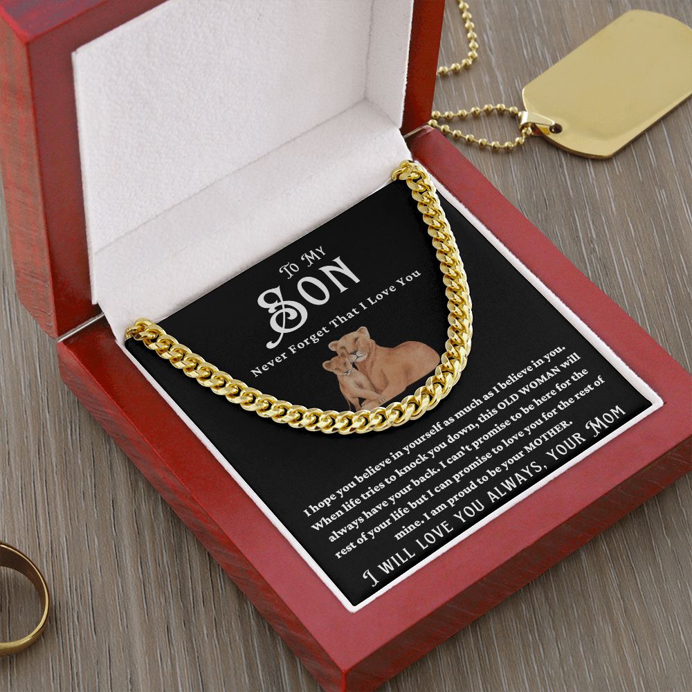 MOTHER SON LOVE CUBAN CHAIN