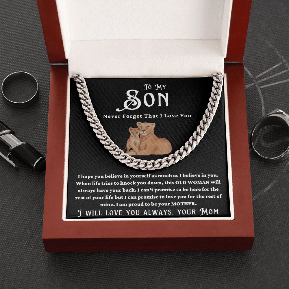 MOTHER SON LOVE CUBAN CHAIN