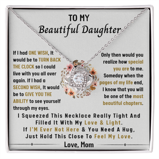 MY WISH MY DAUGHTER LOVE KNOT NECKLACE