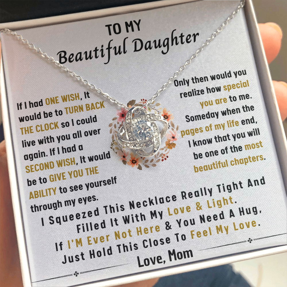 MY WISH MY DAUGHTER LOVE KNOT NECKLACE