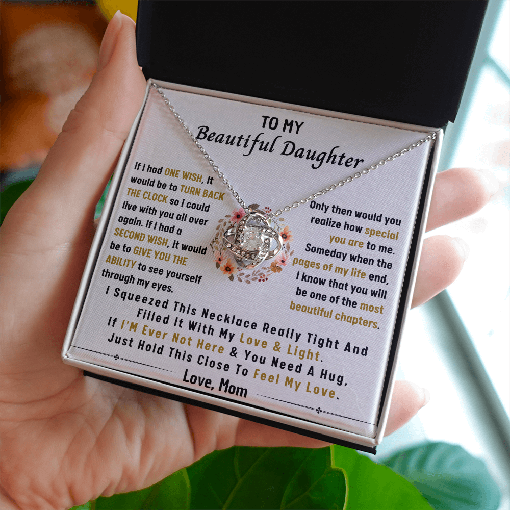 MY WISH MY DAUGHTER LOVE KNOT NECKLACE