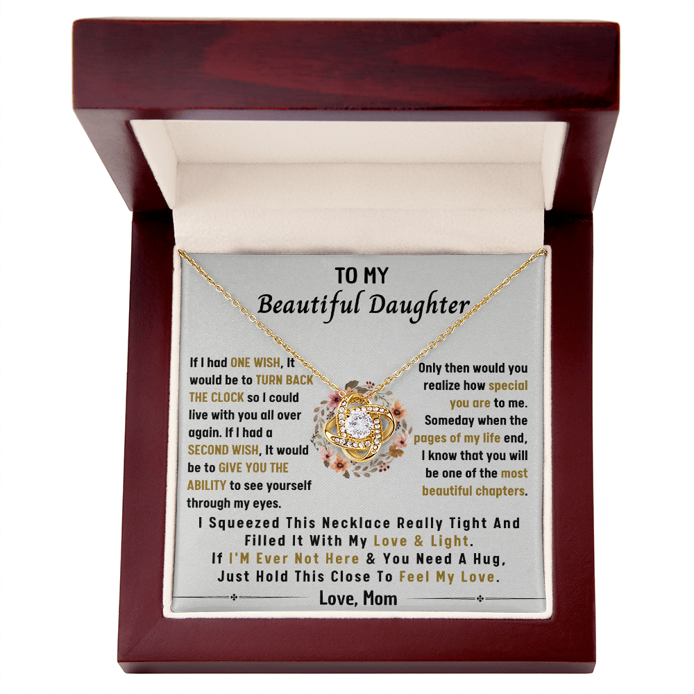 MY WISH MY DAUGHTER LOVE KNOT NECKLACE