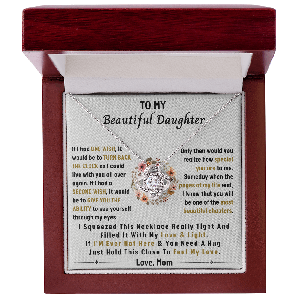 MY WISH MY DAUGHTER LOVE KNOT NECKLACE