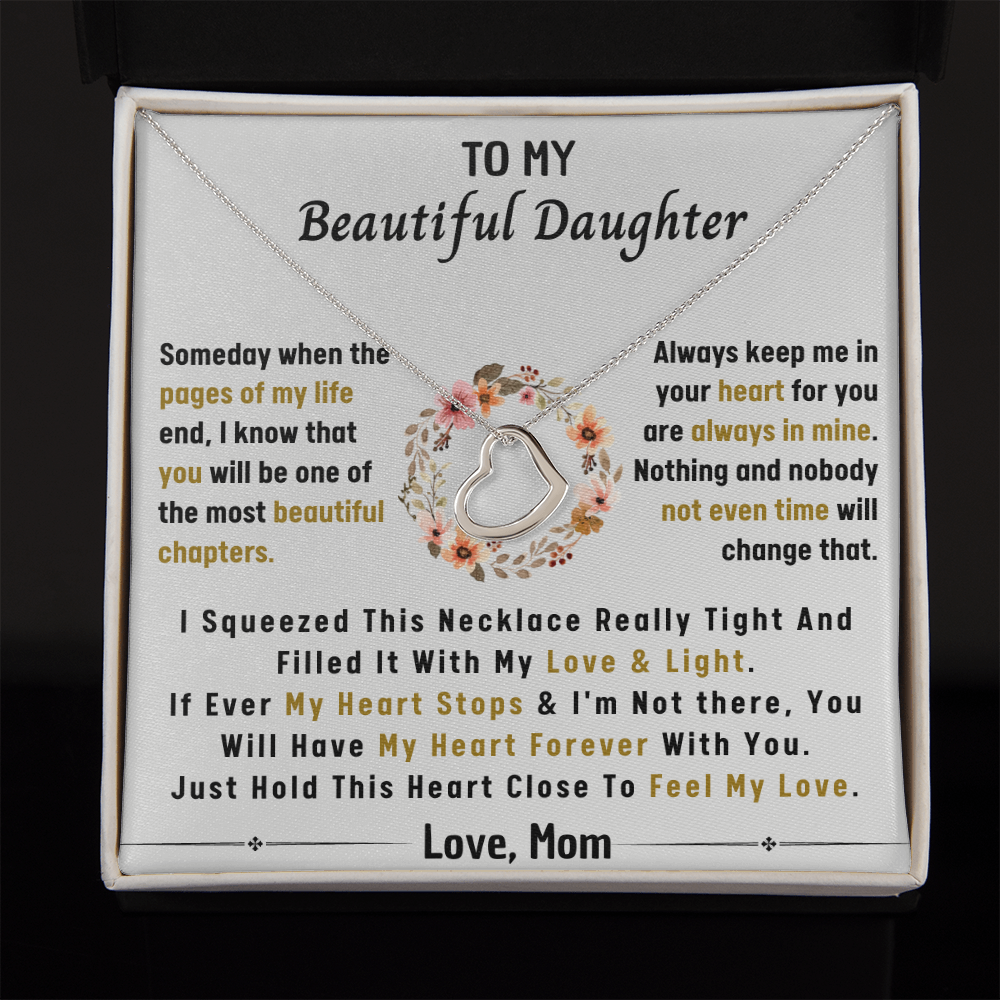 DAUGHTER DELICATE HEART NECKLACE