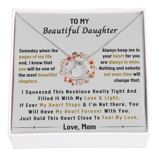 DAUGHTER DELICATE HEART NECKLACE