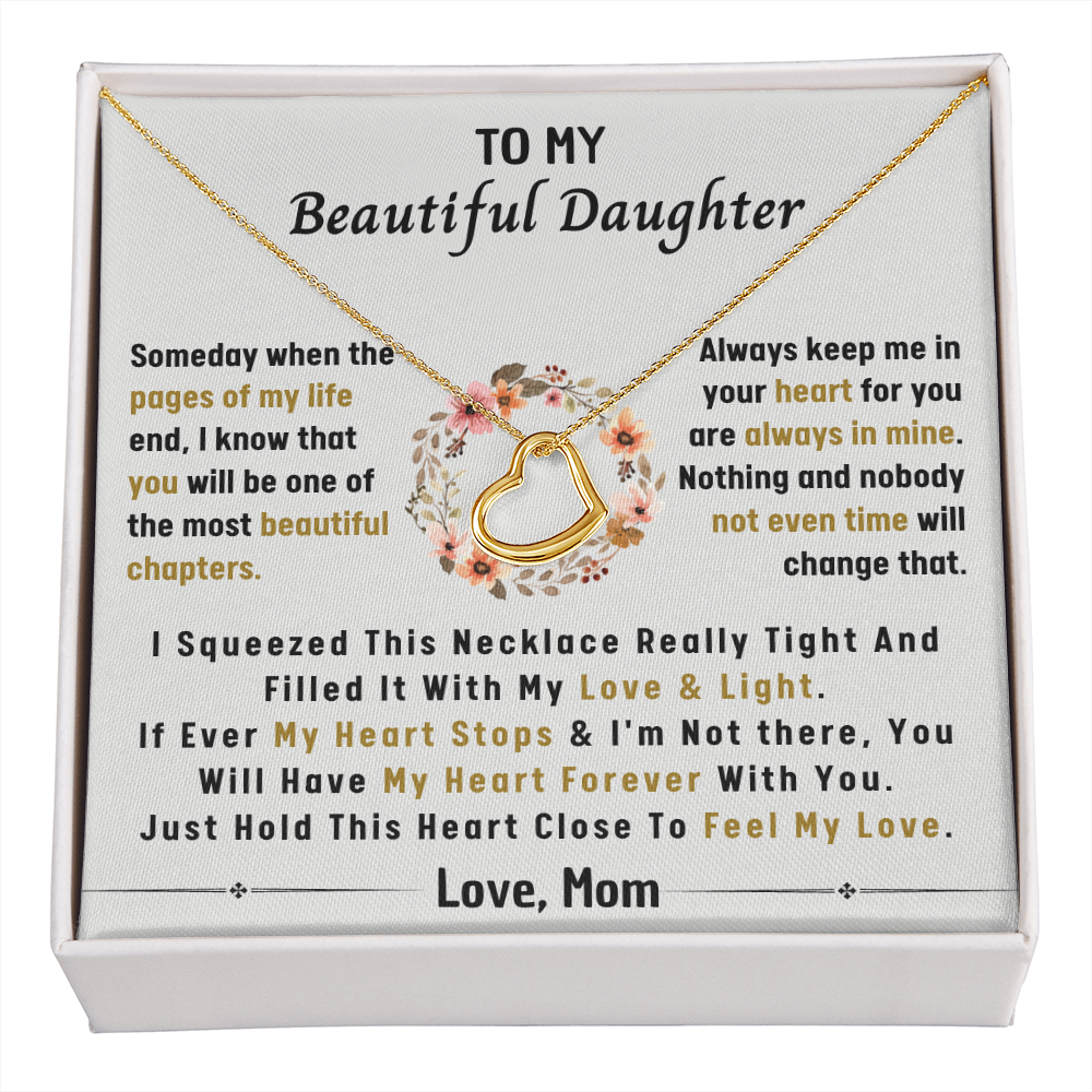 DAUGHTER DELICATE HEART NECKLACE