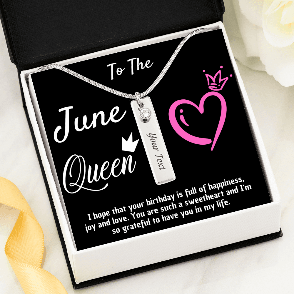 JUNE QUEEN BIRTHSTONE NECKLACE