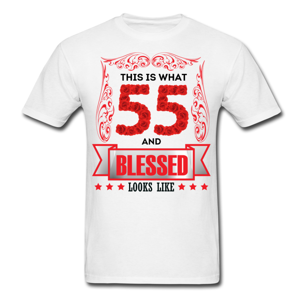 55 AND BLESSED SHIRT NEW - white